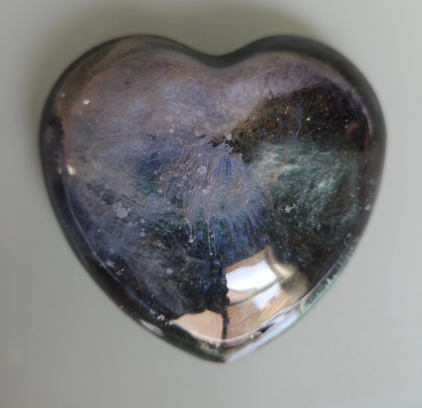 Nebula's Embrace Keepsake Heart